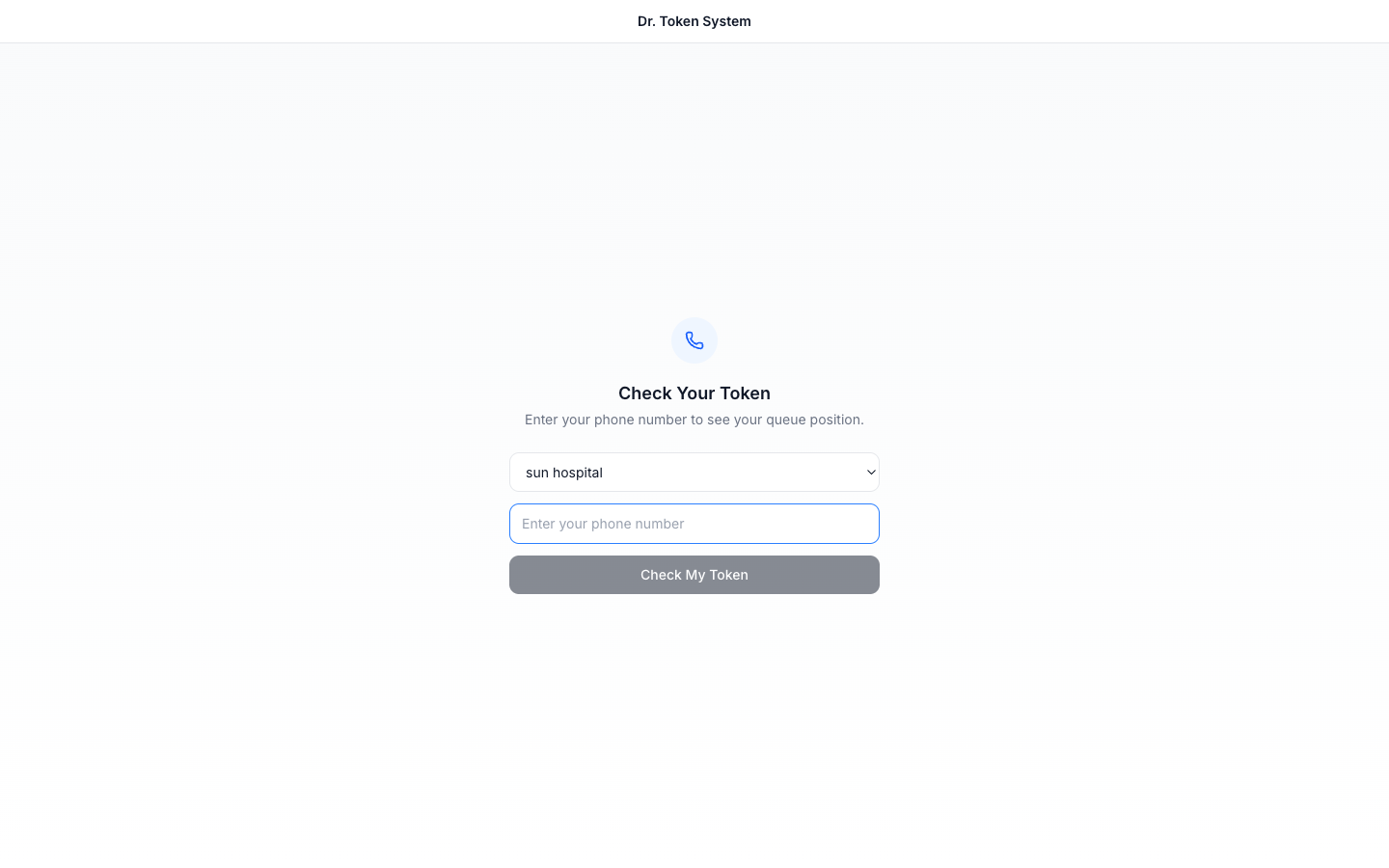 Patient Token Lookup